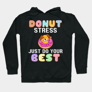 Don't Stress Best Donut Dog Dabbing Test Day Hoodie